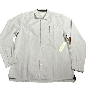 NWT Men's  ZAKBRAND long sleeve button down shirt - XL